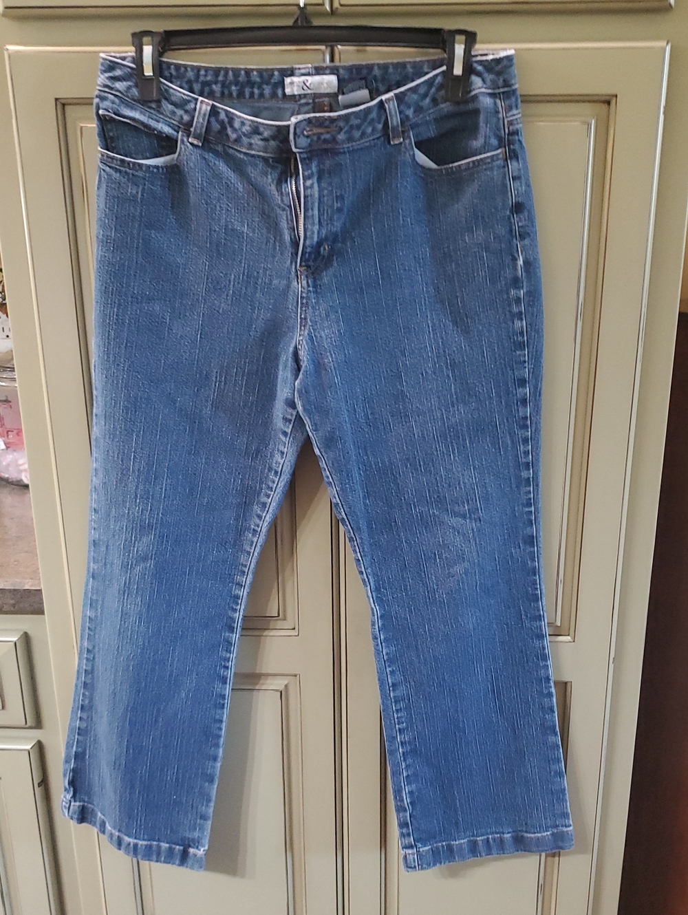 Women's Straight Leg Denim Jeans - Blue